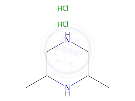 Chemical structure of 2,6-Dimethylpiperazine dihydrochloride