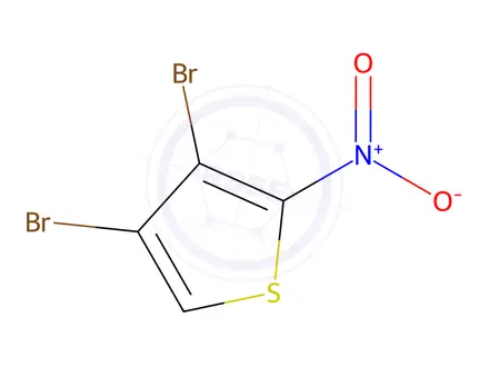 Chemical structure of 3,4-DIBROMO-2-NITROTHIOPHENE
