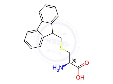 Chemical structure of H-Cys(Fm)-OH