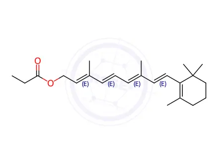 Chemical structure of Retinyl propionate