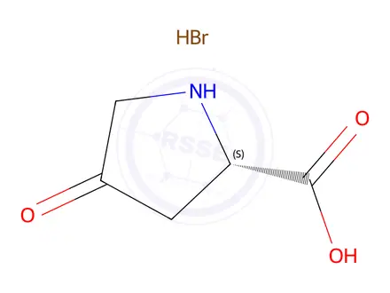 Chemical structure of (S)-4-OXOPYRROLIDINE-2-CARBOXYLIC ACID HYDROBROMIDE
