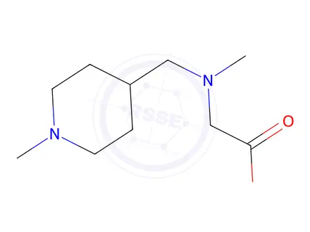 Chemical structure of 2-(Methyl((1-methylpiperidin-4-yl)methyl)amino)acetic acid