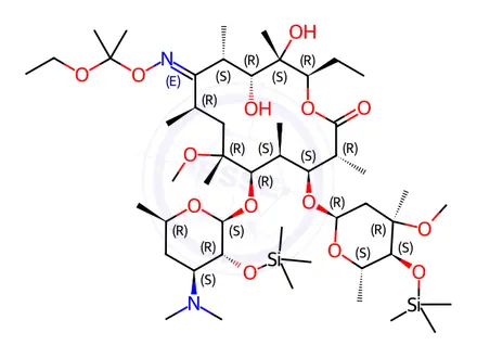 Chemical structure of Clarithromycin oxime