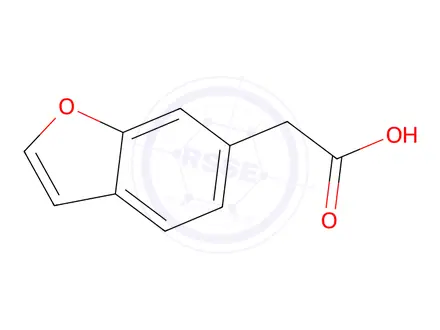 Chemical structure of 6-benzofuranacetic acid
