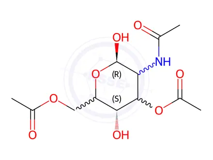 Chemical structure of N-Acetyl-D-Glucosamine 3,6-Diacetate