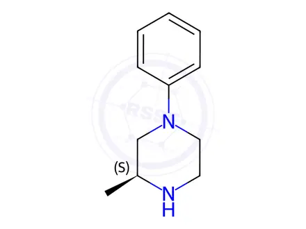 Chemical structure of Piperazine, 3-methyl-1-phenyl-, (3S)-(9CI)