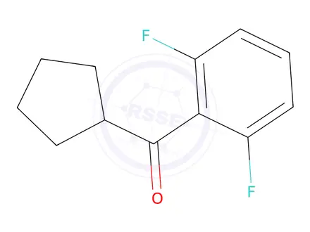 Chemical structure of Cyclopentyl(2,6-difluorophenyl)methanone