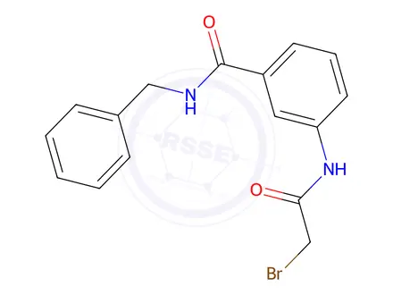 Chemical structure of N-Benzyl-3-[(2-bromoacetyl)amino]benzamide