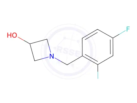 Chemical structure of 1-[(2,4-difluorophenyl)methyl]azetidin-3-ol