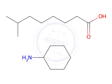 Chemical structure of isononanoic acid, compound with cyclohexylamine (1:1)