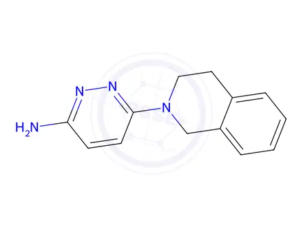 Chemical structure of 6-(1,2,3,4-tetrahydroisoquinolin-2-yl)pyridazin-3-amine