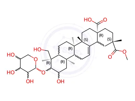 Chemical structure of Esculentoside B