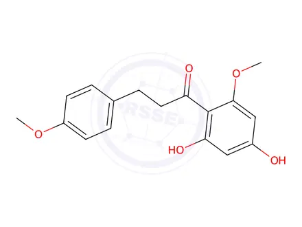 Chemical structure of 2',4'-Dihydroxy-4,6'-dimethoxydihydrochalcone