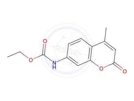 Chemical structure of Ethyl (4-methyl-2-oxo-2H-chromen-7-yl)carbamate