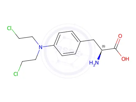 Chemical structure of Melphalan