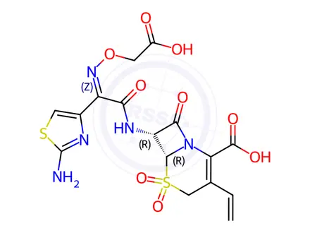 Chemical structure of Cefixime Impurity 8(Sulfone)