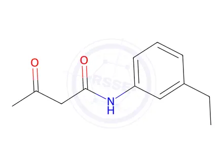 Chemical structure of N-(3-ethylphenyl)-3-oxobutanamide