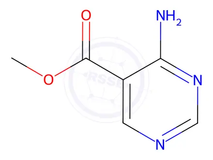 Chemical structure of Methyl 4-aminopyrimidine-5-carboxylate