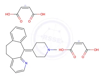 Chemical structure of Azatadine Dimaleate