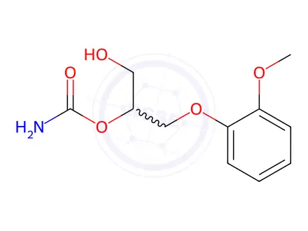 Chemical structure of 1-Descarbamoyl-2-carbamoyl Methocarbamol