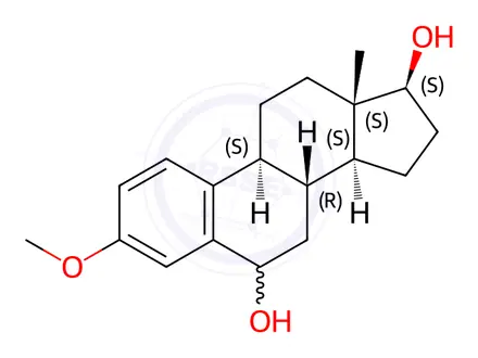Chemical structure of 3-O-Methyl 6-Hydroxy 17β-Estradiol