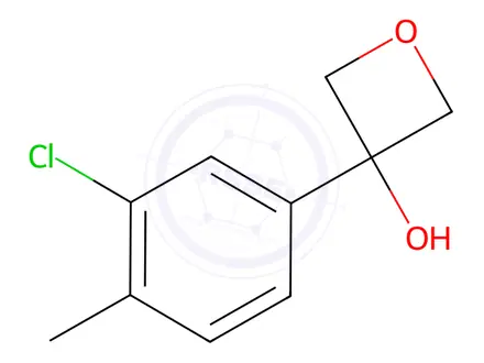 Chemical structure of 3-Oxetanol, 3-(3-chloro-4-methylphenyl)-