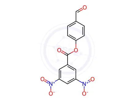Chemical structure of 4-Formylphenyl 3,5-dinitrobenzoate