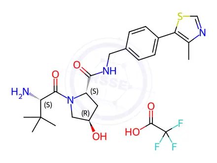 Chemical structure of (S,R,S)-AHPC TFA