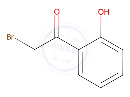 Chemical structure of 2-Bromo-2′-hydroxyacetophenone