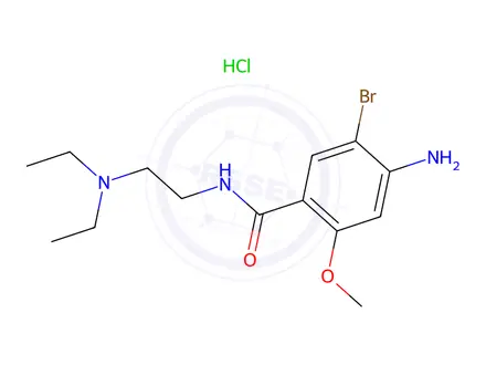 Chemical structure of Bromopride HCl