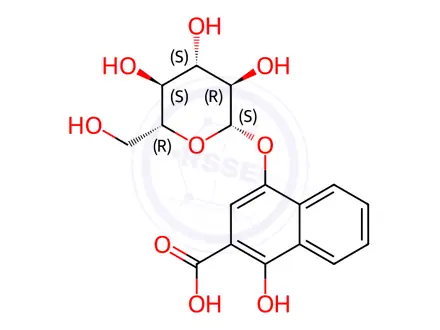 Chemical structure of Rubinaphthin A