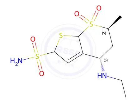 Chemical structure of Dorzolamide-d5