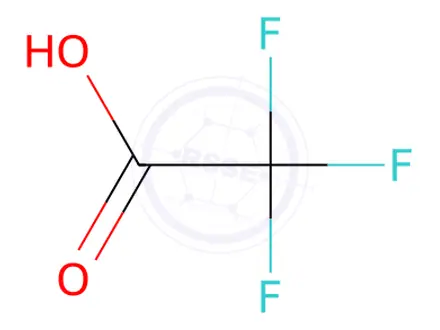 Chemical structure of (2S,4S)-4-Fluoropyrrolidine-2-carbonitrile trifluoroacetic acid