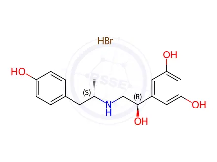 Chemical structure of Fenoterol Hydrobromide Impurity 1 (Fenoterol Hydrobromide EP Impurity A Hydrobromide)