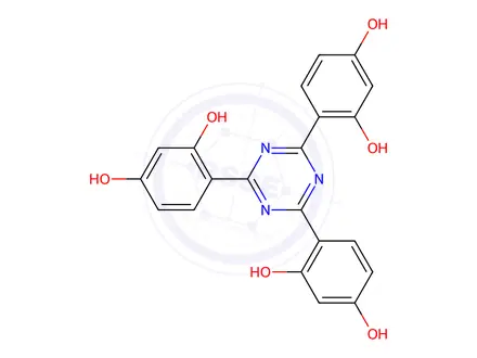 Chemical structure of 2,4,6-tris(2,4-dihydroxyphenyl)-1,3,5-triazine