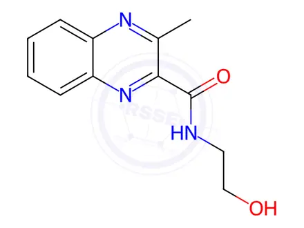 Chemical structure of N-(2-hydroxyethyl)-3-methylquinoxaline-2-carboxamide