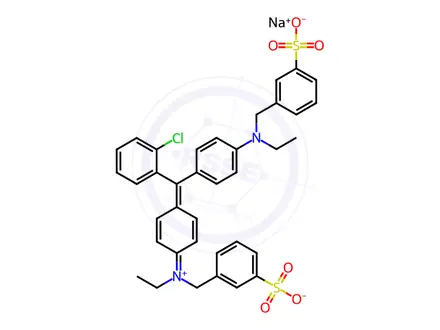 Chemical structure of Acid Green 9