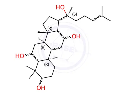 Chemical structure of 20(S)-protopanaxatriol