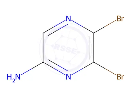Chemical structure of 5,6-dibroMopyrazin-2-aMine
