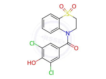 Chemical structure of Dotinurad Impurity 24