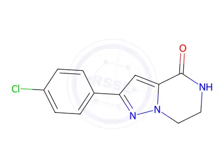 Chemical structure of 2-(4-Chlorophenyl)-6,7-Dihydropyrazolo[1,5-A]Pyrazin-4(5H)-One