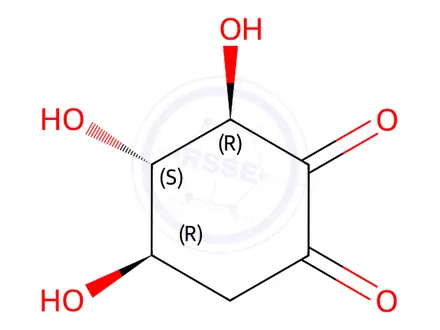 Chemical structure of (3R,4S,5R)-3,4,5-trihydroxycyclohexane-1,2-dione