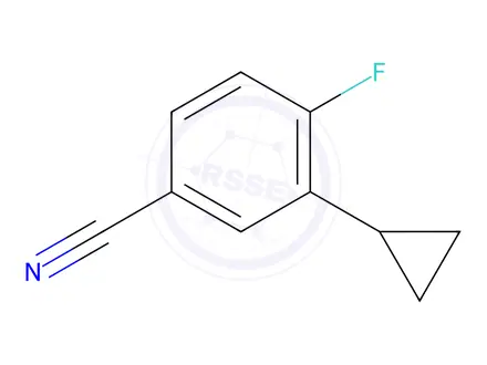 Chemical structure of 3-cyclopropyl-4-fluorobenzonitrile