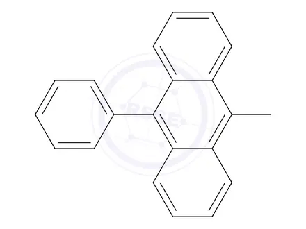 Chemical structure of 9-Methyl-10-phenylanthracene