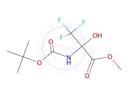 Chemical structure of Methyl 2-{[(tert-butoxy)carbonyl]amino}-3,3,3-trifluoro-2-hydroxypropanoate