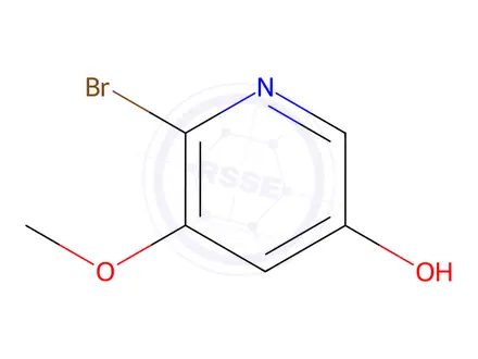 Chemical structure of 6-Bromo-5-methoxypyridin-3-ol