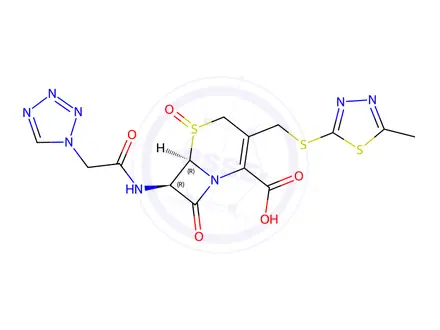 Chemical structure of Cefazolin Oxide Impurity