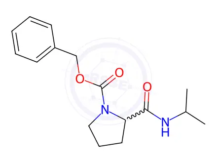 Chemical structure of Benzyl 2-(isopropylcarbamoyl)pyrrolidine-1-carboxylate