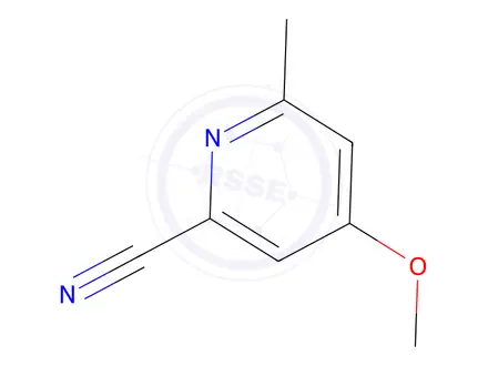 Chemical structure of 2-Pyridinecarbonitrile,4-methoxy-6-methyl-(9CI)