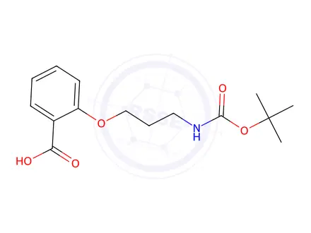 Chemical structure of 2-(3-((tert-Butoxycarbonyl)amino)propoxy)benzoic acid